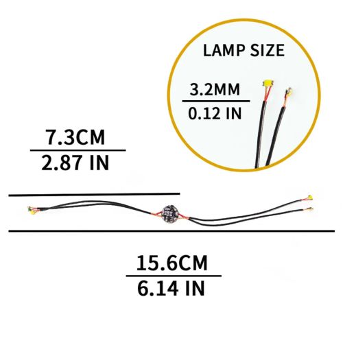 Magnetically Operated Module with 4 SMD LEDs in Warm White